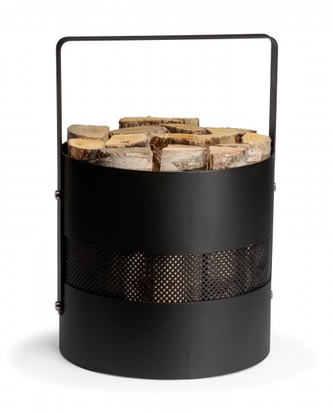 Okrúhly drevený kôš s rukoväťou AERO HOLD 2